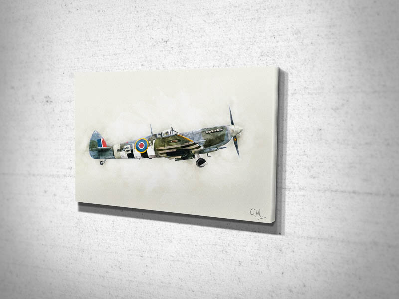 Spitfire Mk IX MK356 Digital Art Canvas Print Spitfire Mk IX MK356 Digital Art Canvas Print