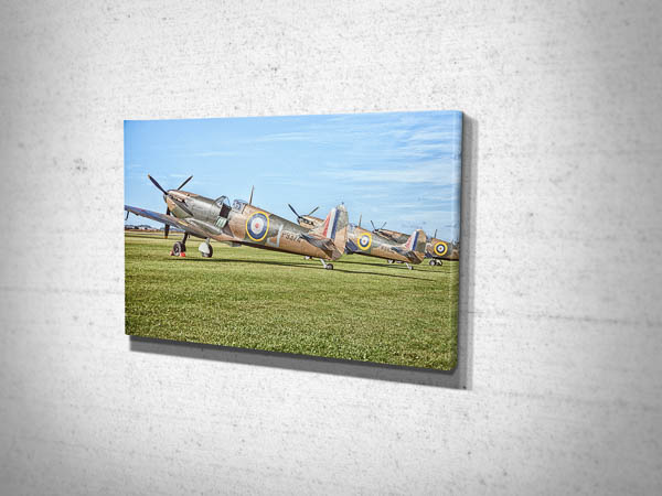 spitfires canvas wall art print spitfires canvas wall art print