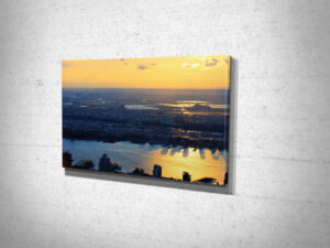 Sunset over the Hudson River Landscape Canvas Print Sunset over the Hudson River Landscape Canvas Print