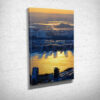 Sunset over the Hudson River Portrait Canvas Print Sunset over the Hudson River Portrait Canvas Print