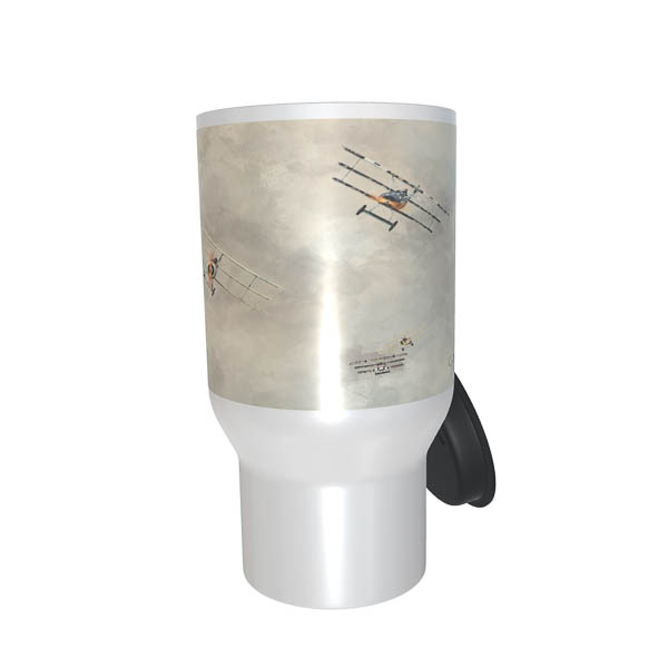 WW1 Dogfight Digital Art Travel Mug WW1 Dogfight Digital Art Travel Mug
