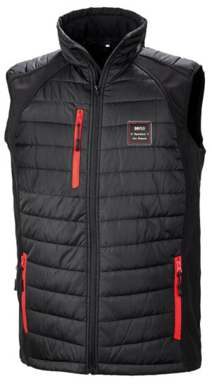 80150 Black Red Body Warmer