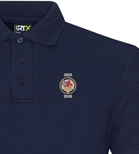 Class 20 Lion and Wheel Navy polo Class 20 Lion and Wheel Navy polo