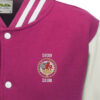 Class 20 Lion and Wheel pink white Varsity Jacket Class 20 Lion and Wheel pink white Varsity Jacket