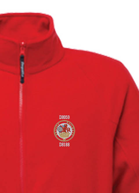 Class 20 Lion and Wheel red Fleece Class 20 Lion and Wheel red Fleece