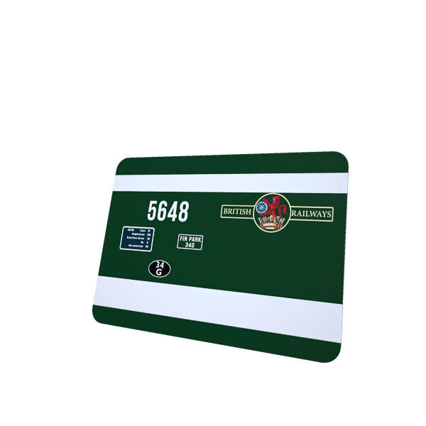 Class 31 5648 BR Green Data anelmetal sign