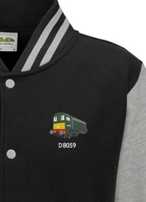 D8059 black heather Varsity Jacket D8059 black heather Varsity Jacket