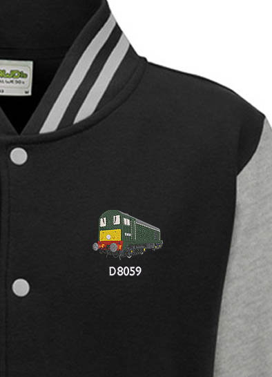 D8059 black heather Varsity Jacket D8059 black heather Varsity Jacket
