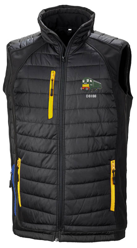 D8059 Black Yellow Body Warmer D8059 Black Yellow Body Warmer