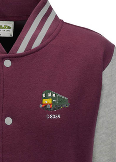 D8059 burgundy heather Varsity Jacket D8059 burgundy heather Varsity Jacket