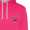 D8059 Pink White Hoodie D8059 Pink White Hoodie