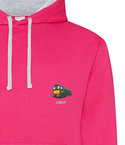 D8059 Pink White Hoodie D8059 Pink White Hoodie