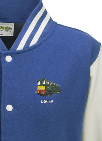 D8059 Royal Blue White Varsity Jacket D8059 Royal Blue White Varsity Jacket