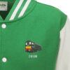 D8188 Kelly Green White Varsity Jacket D8188 Kelly Green White Varsity Jacket