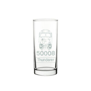 50008 front number and name pint beer glass