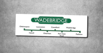 Wadebridge Totem and Line Sign