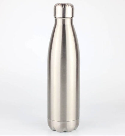 Silver Bowling Ball Water Bottle