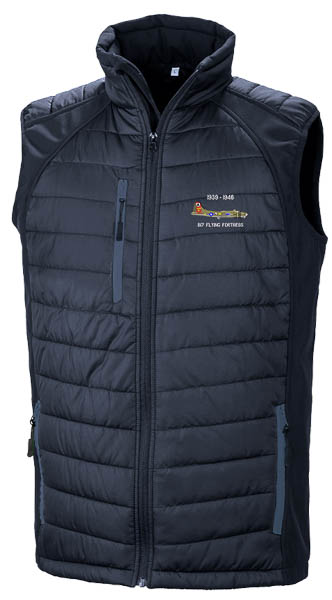 Classic Military Aircraft Padded Gilet Jacket