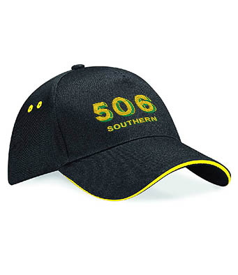506 Black and yellow cap 506 Black and yellow cap