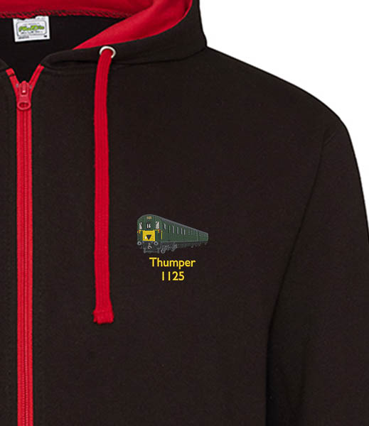 Black and Red 1125 zipped hoodie Black and Red 1125 zipped hoodie