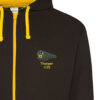 Black and Yellow 1125 zipped hoodie Black and Yellow 1125 zipped hoodie