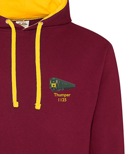 Burgundy and Gold 1125 hoodie Burgundy and Gold 1125 hoodie