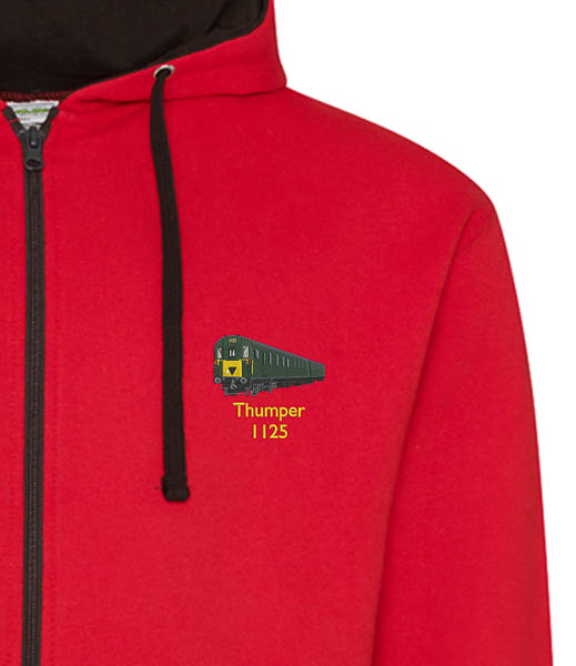 Red and Black 1125 zipped hoodie Red and Black 1125 zipped hoodie