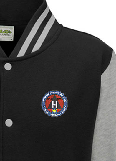 306 BG Museum Black and Heather Grey Varsity Jacket 306 BG Museum Black and Heather Grey Varsity Jacket