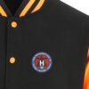 306 BG Museum Black and Orange Varsity Jacket 306 BG Museum Black and Orange Varsity Jacket