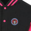 306 BG Museum Black and Pink Varsity Jacket 306 BG Museum Black and Pink Varsity Jacket