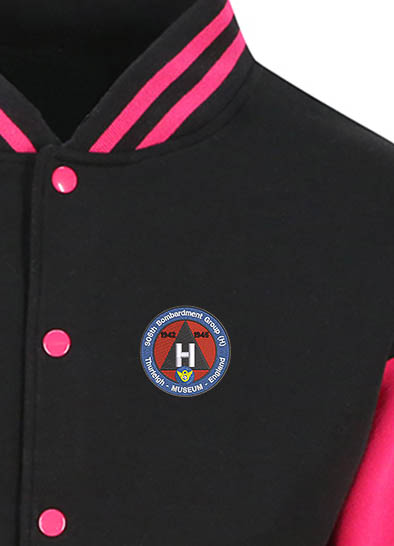 306 BG Museum Black and Pink Varsity Jacket 306 BG Museum Black and Pink Varsity Jacket