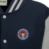 306 BG Museum Navy Blue and Heather Grey Varsity Jacket 306 BG Museum Navy Blue and Heather Grey Varsity Jacket