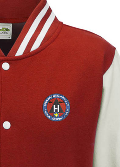 306 BG Museum Red and White Varsity Jacket 306 BG Museum Red and White Varsity Jacket