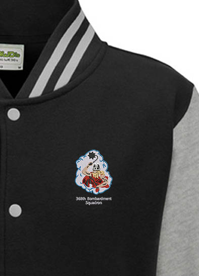 368 BS Black and Heather Grey Varsity Jacket 368 BS Black and Heather Grey Varsity Jacket