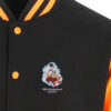 368 BS Black and Orange Varsity Jacket 368 BS Black and Orange Varsity Jacket