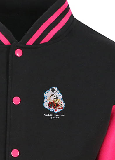368 BS Black and Pink Varsity Jacket 368 BS Black and Pink Varsity Jacket
