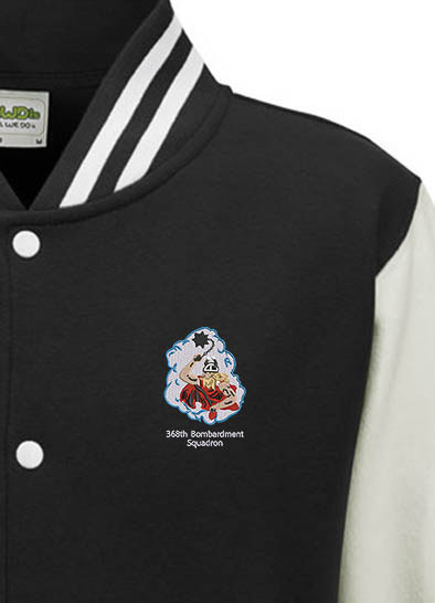 368 BS Black and White Varsity Jacket 368 BS Black and White Varsity Jacket