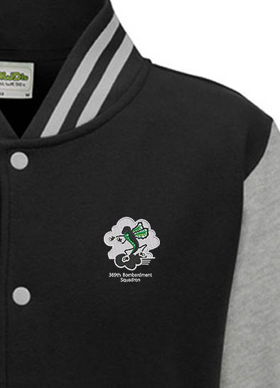 369 BS Black and Heather Grey Varsity Jacket 369 BS Black and Heather Grey Varsity Jacket