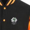 369 BS Black and Orange Varsity Jacket 369 BS Black and Orange Varsity Jacket