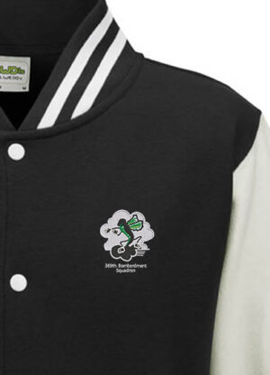 369 BS Black and White Varsity Jacket 369 BS Black and White Varsity Jacket
