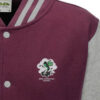 369 BS Burgundy and Heather Grey Varsity Jacket 369 BS Burgundy and Heather Grey Varsity Jacket