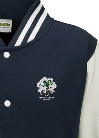 369 BS Navy and White Varsity Jacket 369 BS Navy and White Varsity Jacket