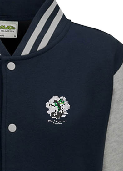 369 BS Navy Blue and Heather Grey Varsity Jacket 369 BS Navy Blue and Heather Grey Varsity Jacket
