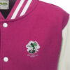 369 BS Pink and White Varsity Jacket 369 BS Pink and White Varsity Jacket