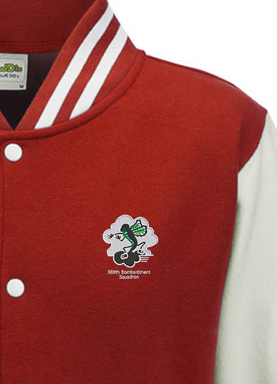 369 BS Red and White Varsity Jacket 369 BS Red and White Varsity Jacket
