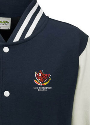 423 BS Navy and White Varsity Jacket 423 BS Navy and White Varsity Jacket