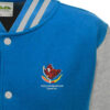 423 BS Sapphire Blue and Heather Grey Varsity Jacket 423 BS Sapphire Blue and Heather Grey Varsity Jacket