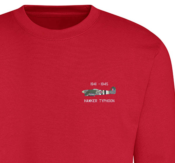 Hawker Typhoon Red Sweatshirt Hawker Typhoon Red Sweatshirt