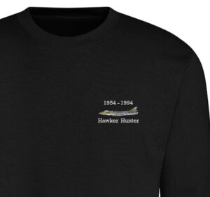 Hunter 257 Squadron Dark Black Sweatshirt Hunter 257 Squadron Dark Black Sweatshirt