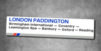 Paddington - BNS Window Label No Loco Sign